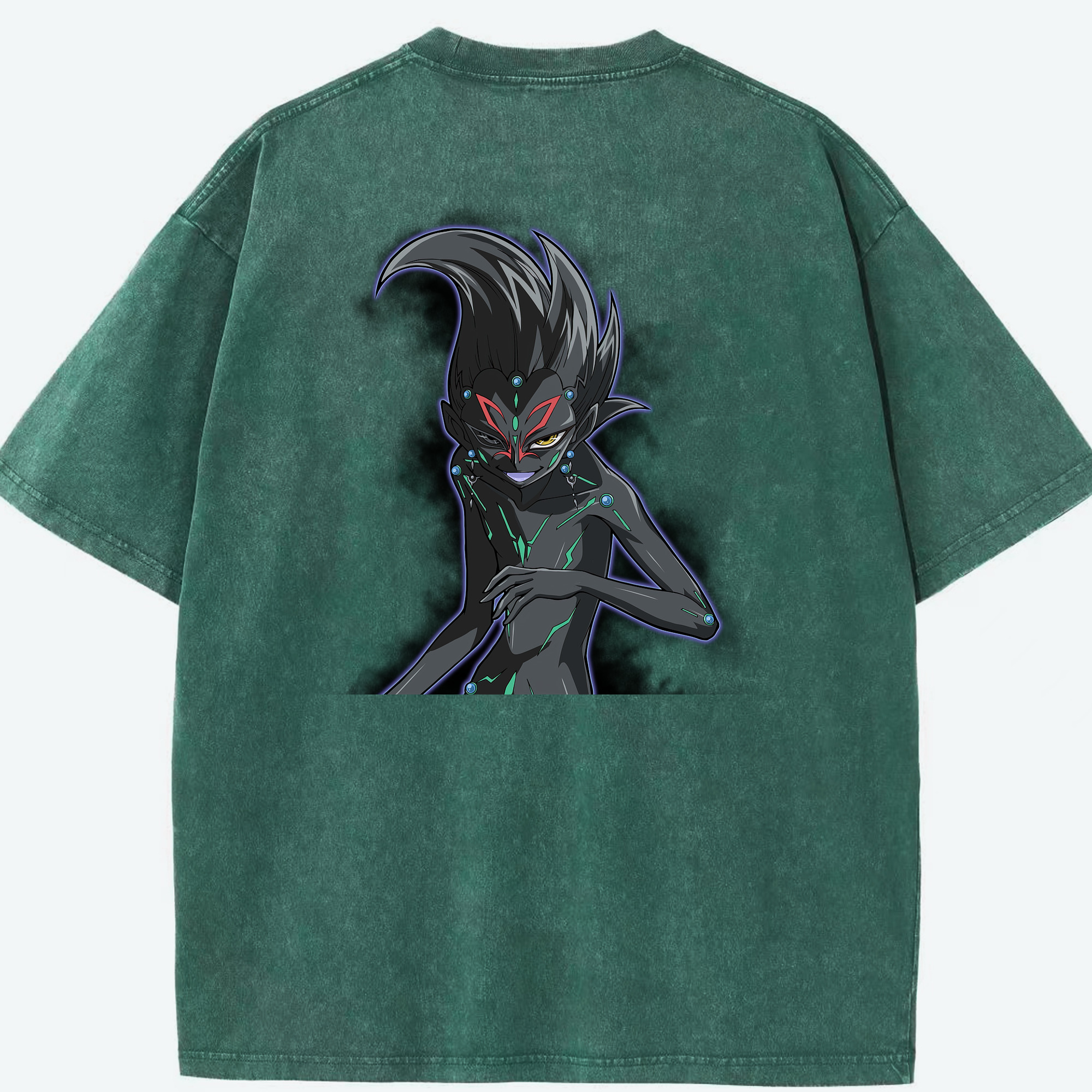 （画像用） 遊☆戯☆王 Yu-Gi-Oh! 綿100% ヴィンテージ風 半袖Tシャツ（背面プリント）